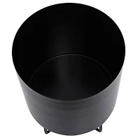 Black Modern Planter, Set of 2" 16", 13"