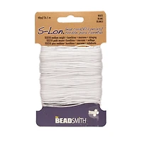The Beadsmith® S-Lon® 0.5mm White Bead Cord