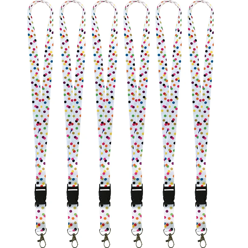 Teacher Created Resources Confetti Lanyard, 6ct.