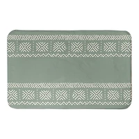 Sage Mudcloth 34" x 21" Bath Mat