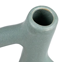 Hello Honey® Bloomingville 15" Matte Blue Stoneware Sculptural Vase