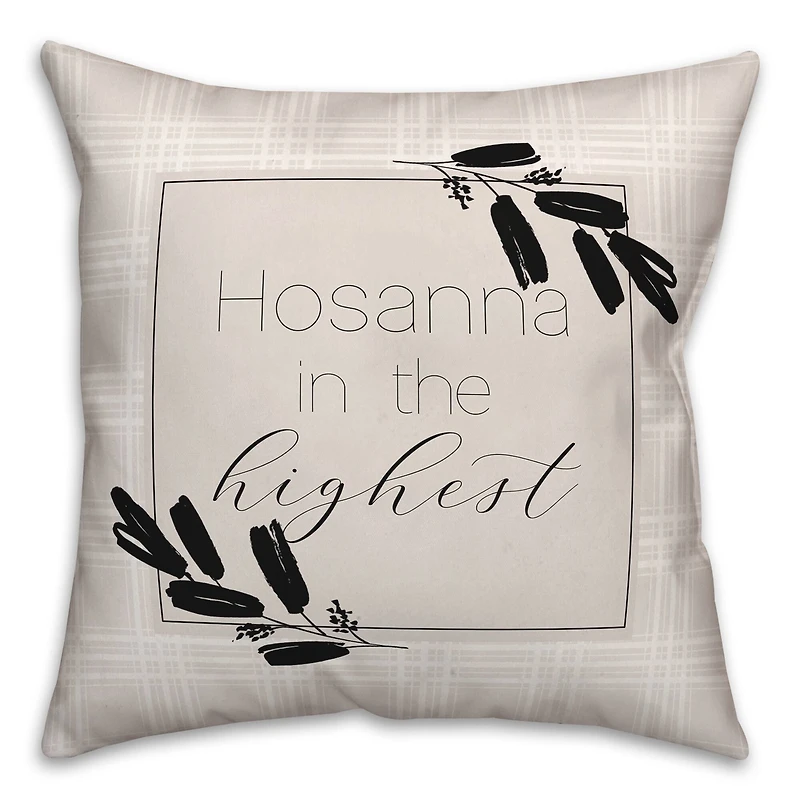 Hosanna Highest Pillow 2 18" x 18" Throw Pillow