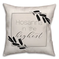 Hosanna Highest Pillow 2 18" x 18" Throw Pillow