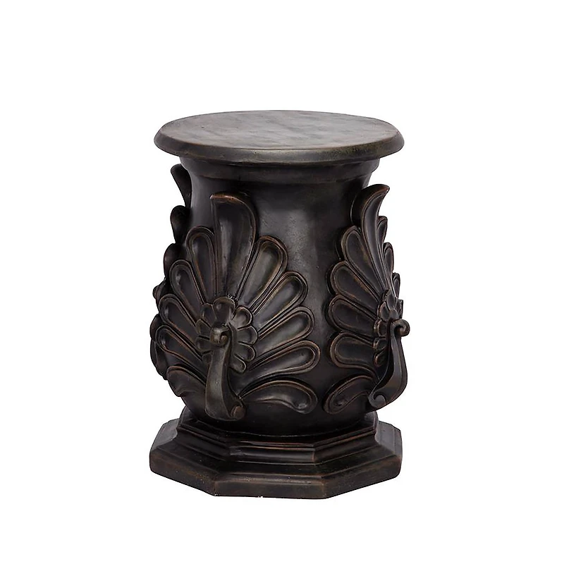  Design Toscano® 19" Green Bronze Classic Peacock Statuary Pedestal