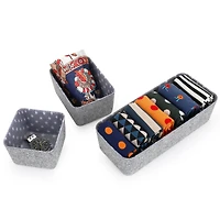 Welaxy Felt 3 Piece Stars Storage Bin Set