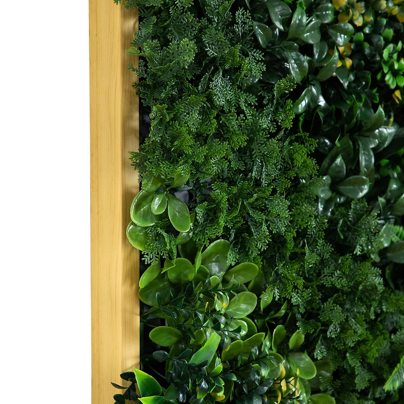 20" x 40" Framed Hawaiian Islands Artificial Living Wall Art Panel