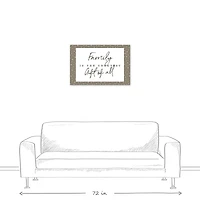 Family Greatest Gift Gray Twinkle Canvas Wall Art