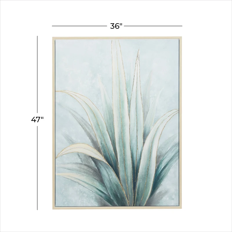 Blue Canvas Coastal Style Wall Art, 47" x 36" x 1"