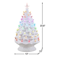 Mr. Christmas 24" Nostalgic Ceramic Tree with RGB Lightshow