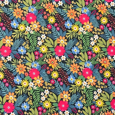SINGER Blooms & Greenery Cotton Fabric