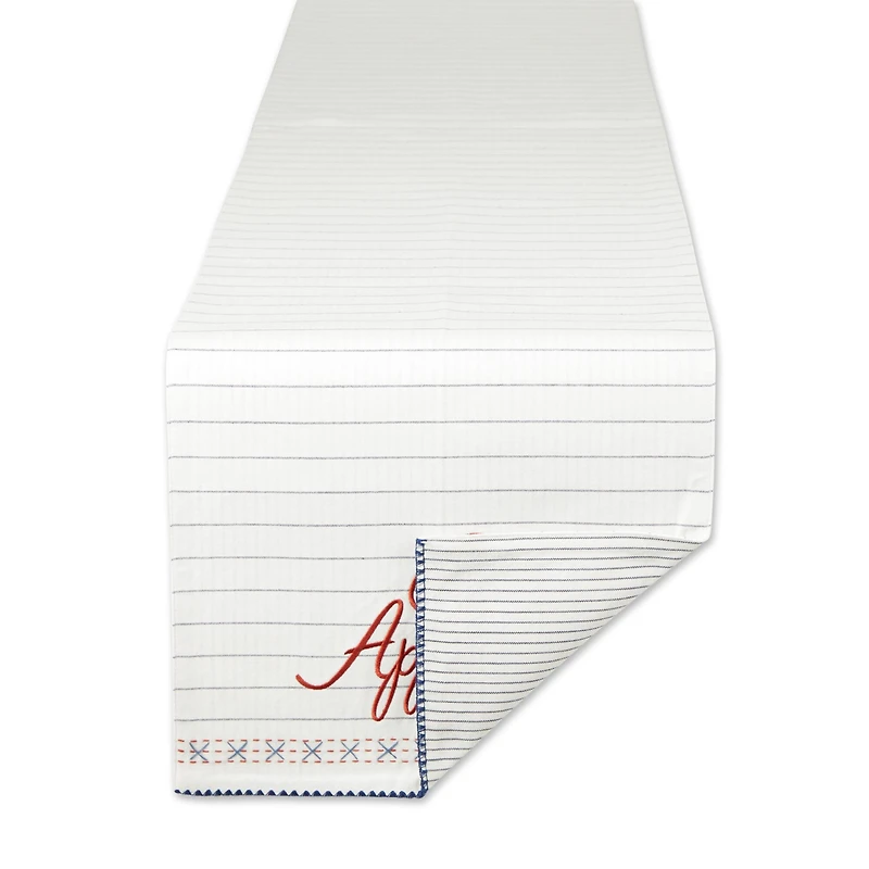 Bon Appetit Embellished Table Runner 14" x 72"