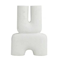 The Novogratz 15" Ceramic U-Shaped Abstract Vase
