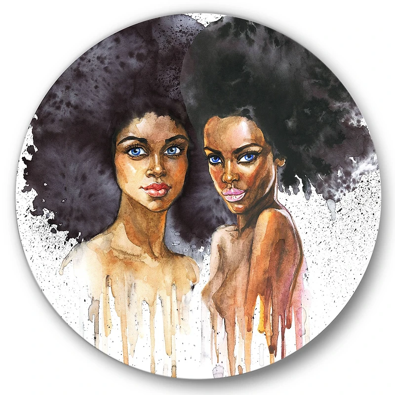 Designart - Portrait of Two Afro American Women