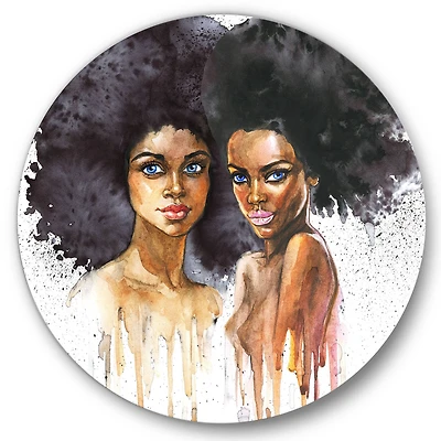 Designart - Portrait of Two Afro American Women