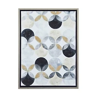 The Novogratz Gray Polystone Modern Framed Wall Art, 24" x 18" x 2"