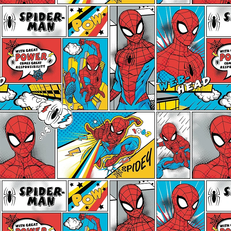 Camelot® Fabrics Spider-Man Comic Cotton Fabric