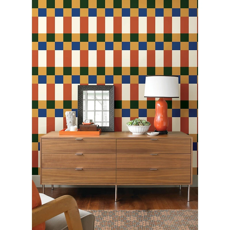 RoomMates Emily Rayna Framework Peel & Stick Wallpaper