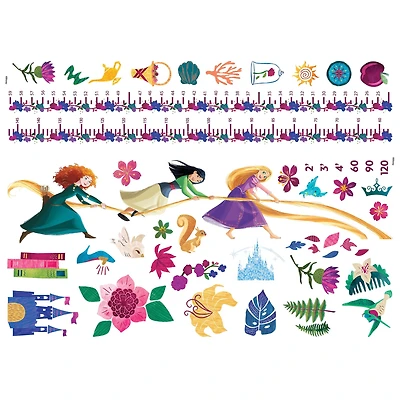 RoomMates Disney Princesses Growth Chart Peel & Stick Wall Decals