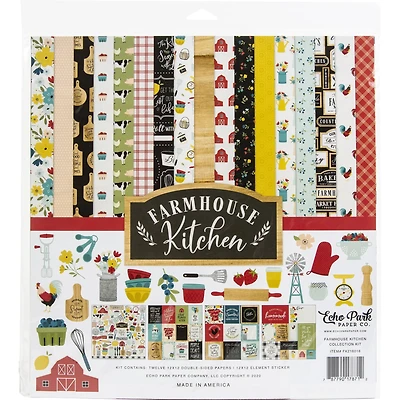 Echo Park™ Paper Co. Farmhouse Kitchen Collection Kit, 12" x 12"
