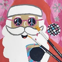 VIVID by Brea Reese® Peace Santa Acrylic Paint-by-Number Kit