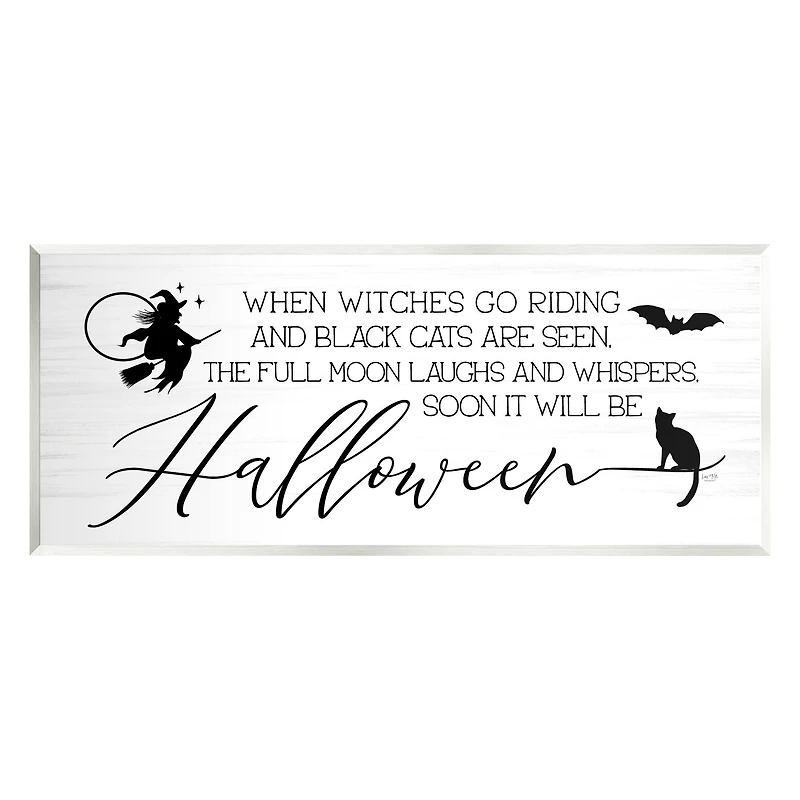 Stupell Industries Halloween Season Phrase Wall Plaque Art