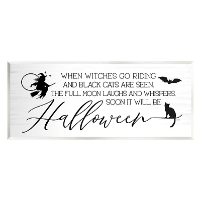 Stupell Industries Halloween Season Phrase Wall Plaque Art