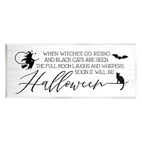 Stupell Industries Halloween Season Phrase Wall Plaque Art