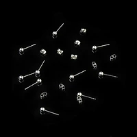 4mm Stainless Steel Ball Earring Posts, 10ct. by Bead Landing™