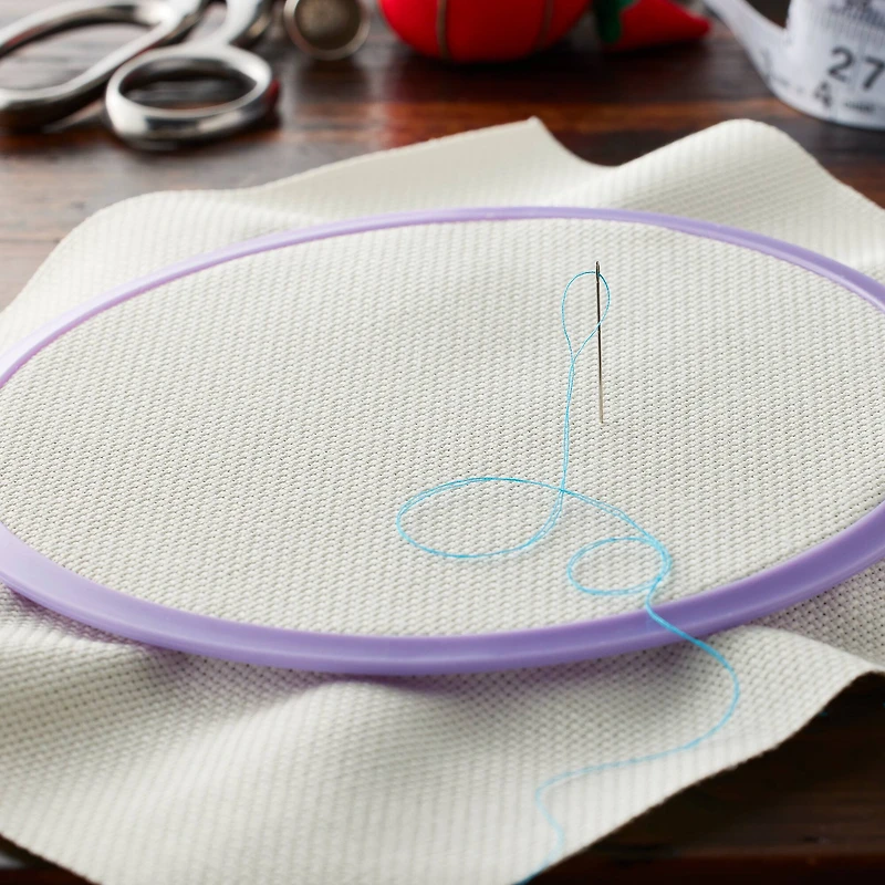 12 Pack: Charles Craft® Gold Standard® 14 Count Antique White Aida  Cross Stitch Fabric, 20" x 24"