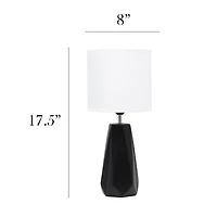 Simple Designs Ceramic Prism Table Lamp