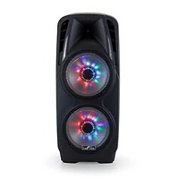 beFree Sound Double 10" Subwoofer Portable Bluetooth Party PA Speaker