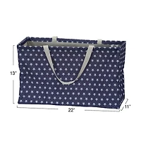 Household Essentials Krush® Blue Stars Canvas Tote