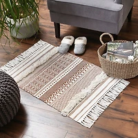 DII® Shabby Chic Textured Hand-Loomed Shag Rug