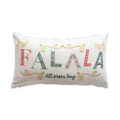 Hello Honey® 24" x 14" Holiday Cotton Lumbar Pillow