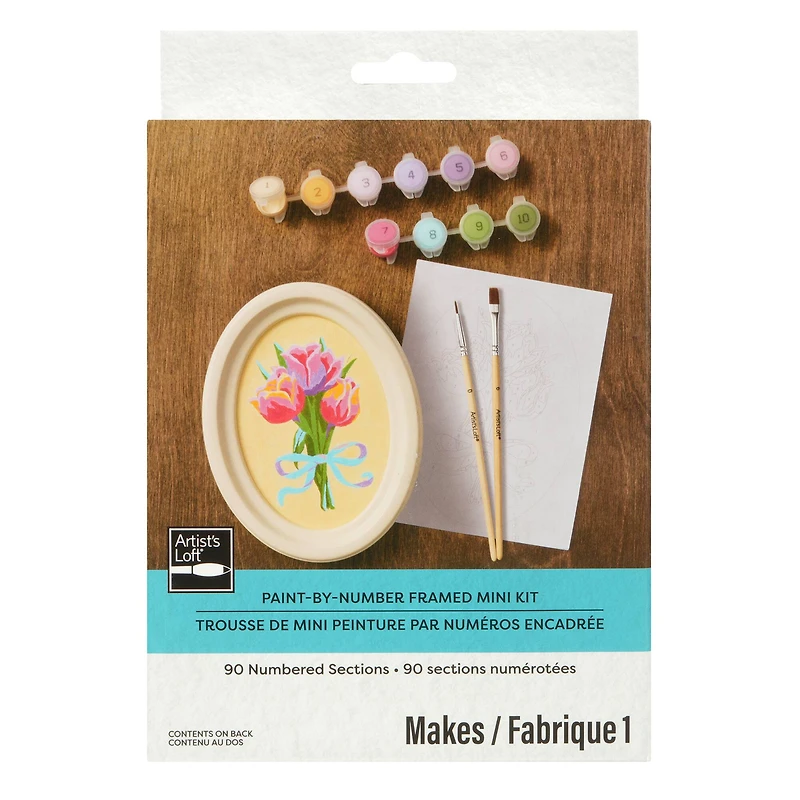 Tulips Paint-by-Number Framed Mini Kit by Artist's Loft®