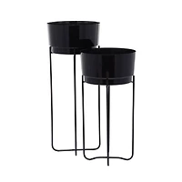 CosmoLiving by Cosmopolitan Contemporary Planter Stand Set