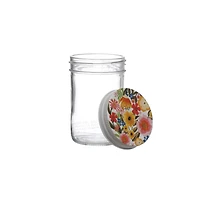 4.25" Glass Jar with Floral Lid by Ashland®