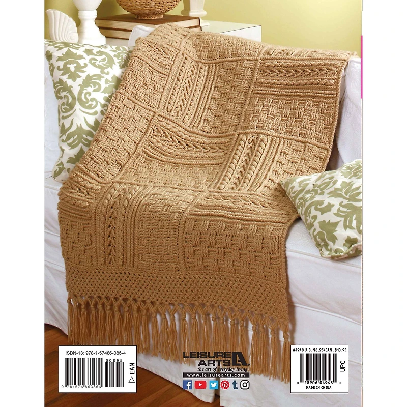 Leisure Arts® Aran Afghans to Crochet Book
