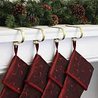 Original MantleClip® Gold Foil Stocking Holders, 4ct.