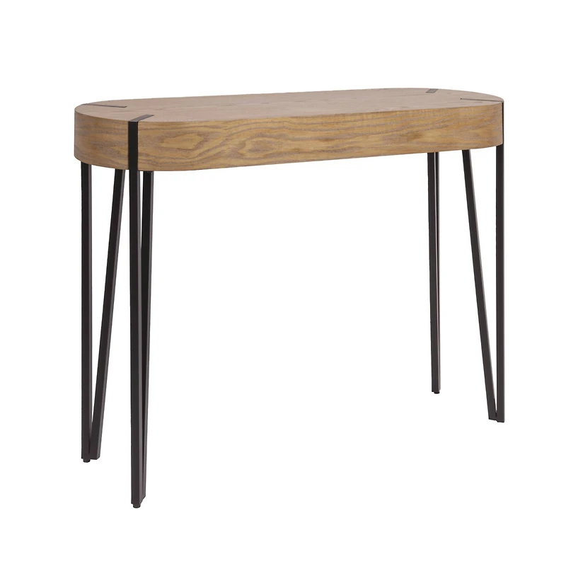 Hello Honey® 46" Astoria Wood Console Table with Metal Hairpin Legs