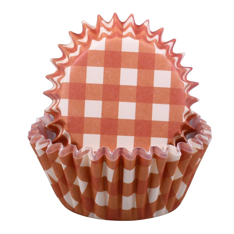Plaid Pumpkin Baking Cups, 24ct. by Makery™