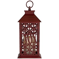 Snowflakes "Joy" Christmas Candle Lantern - 11"