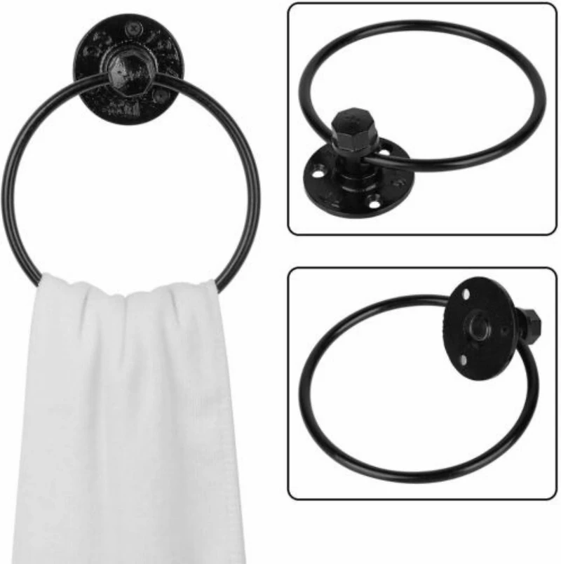 NEX™ 7-Piece Black Bathroom Hardware Set