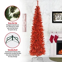 6ft. Unlit Tinsel Artificial Christmas Tree