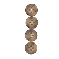 LaMode® 5/8" Beige & Swirl 4-Hole Buttons, 4ct.