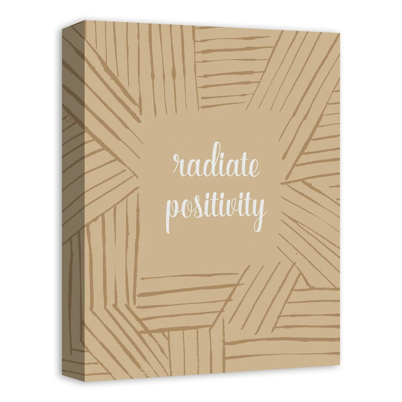 Radiate Positivity 12" x 16" Canvas Wall Art