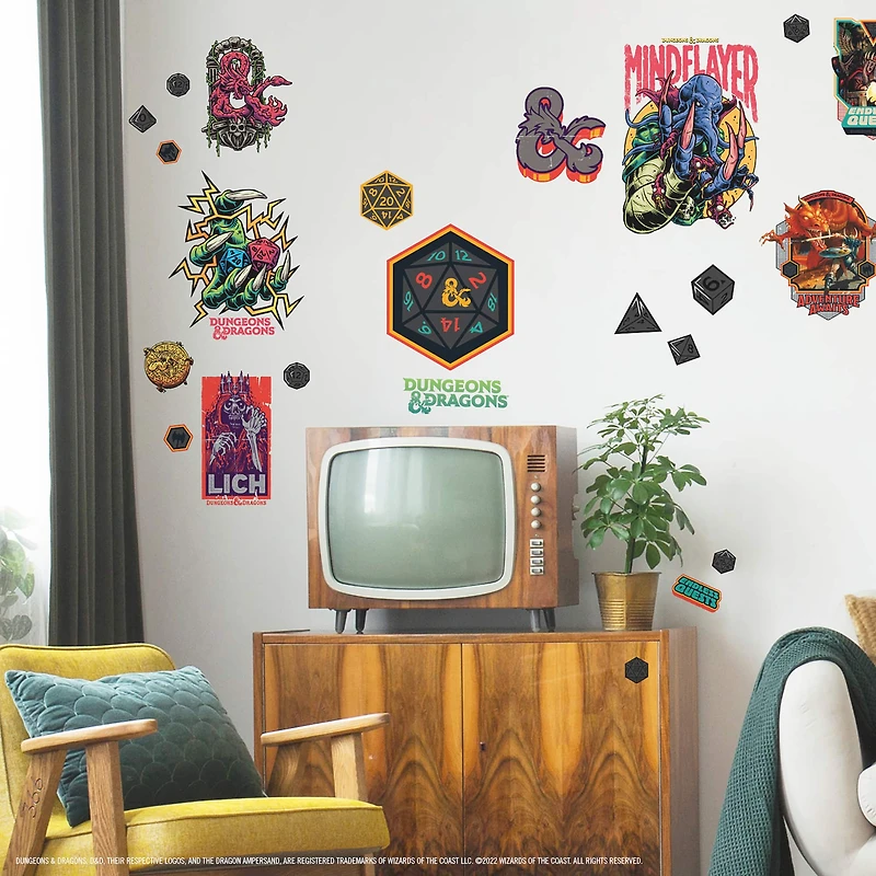 RoomMates Dungeons & Dragons Peel & Stick Wall Decals
