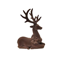 9" Flocked Deer Décor by Ashland