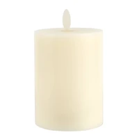 3" x 4" LED Wax Pillar Candle with Moving Flame by Ashland