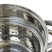 Oster Sangerfield 5qt. Stainless Steel Pasta Pot with Steamer Insert and Basket
